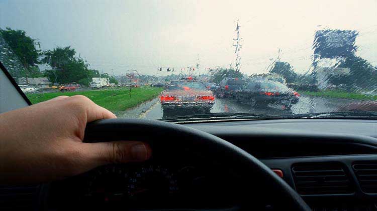 Driving in the rain