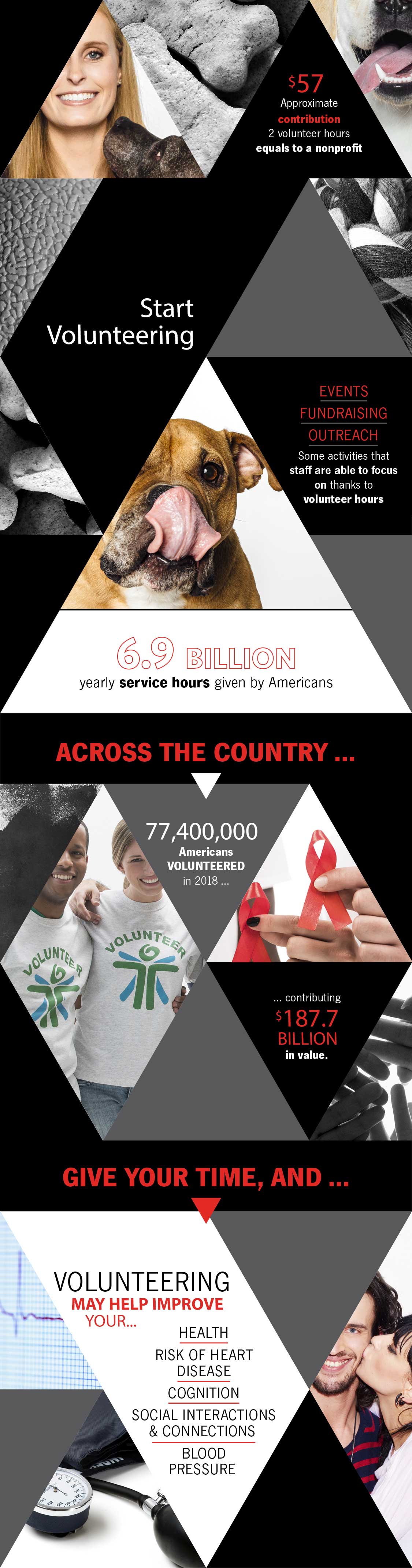 Infographic that shows the impact of your volunteer hours.